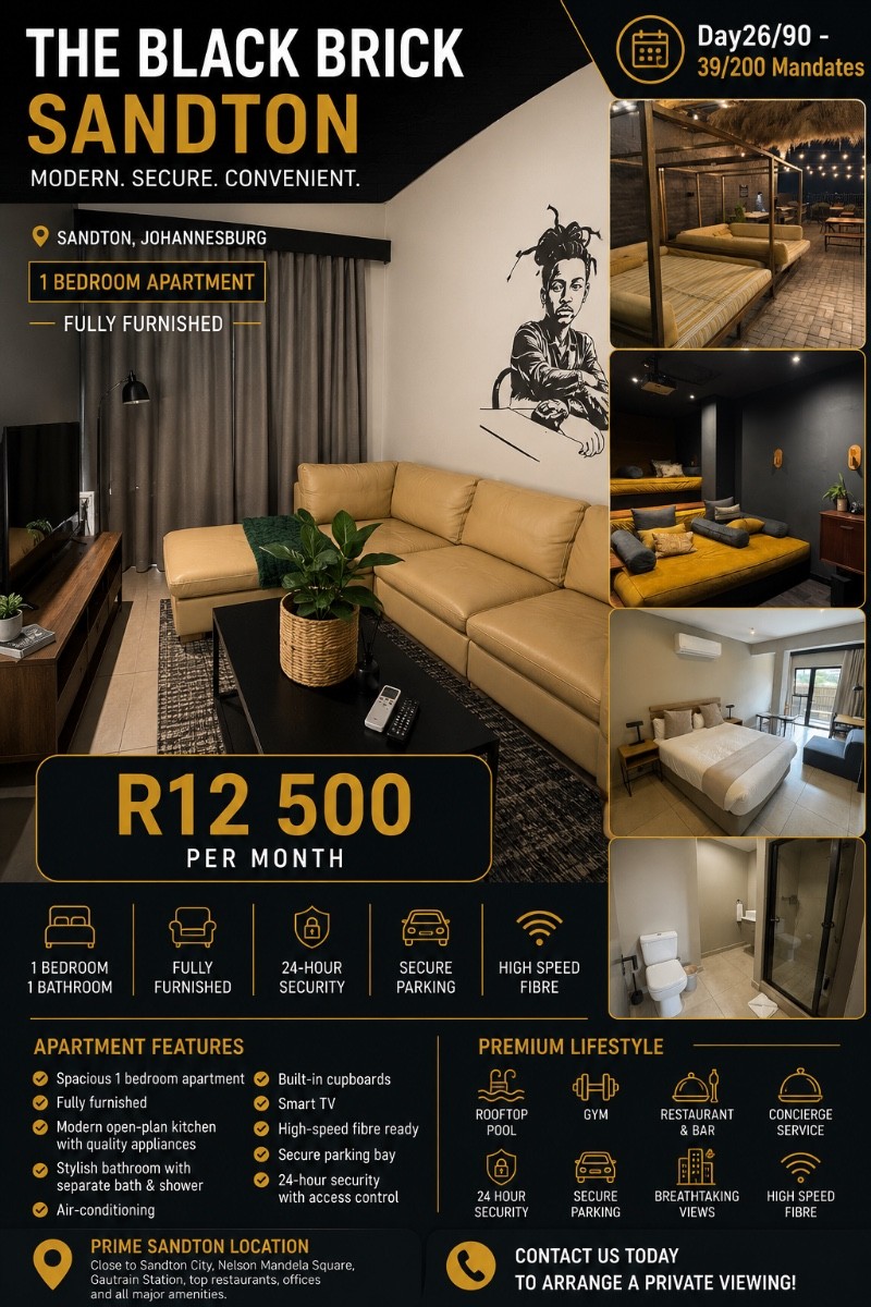 Apartment for rent in Sandown, Sandton