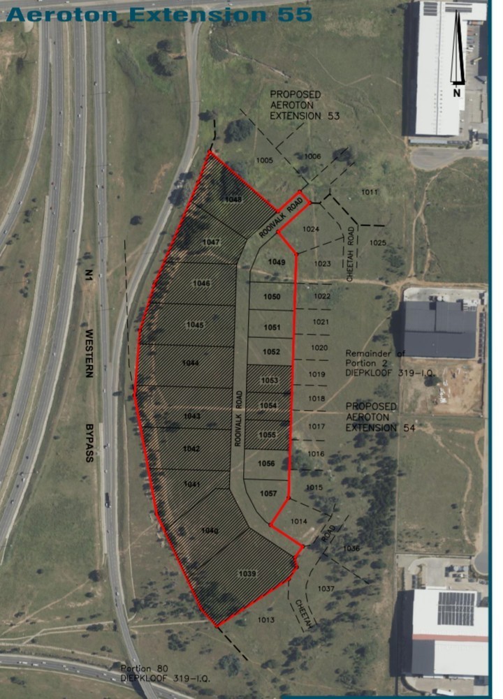 Vacant Land for sale in Aeroton, Johannesburg, 12144 m²