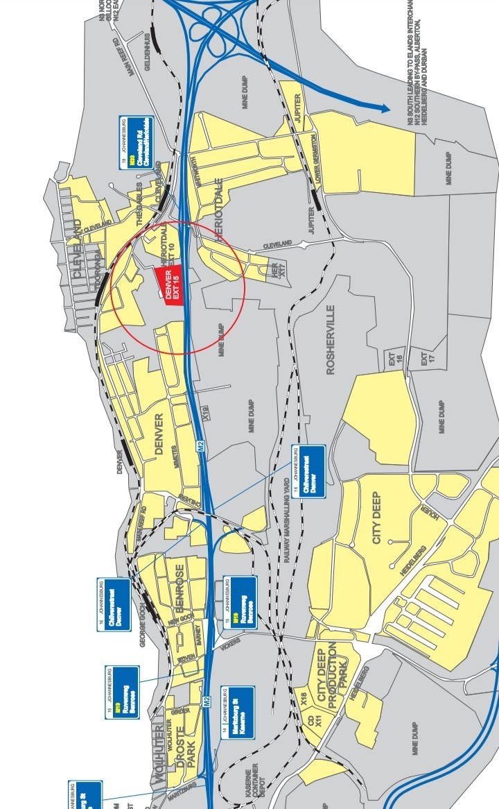 Vacant Land for sale in Denver, Johannesburg, 6583 m²