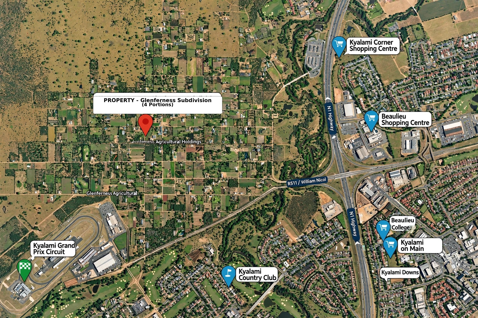 Vacant Land for sale in Glenferness, Midrand, 8565 m²