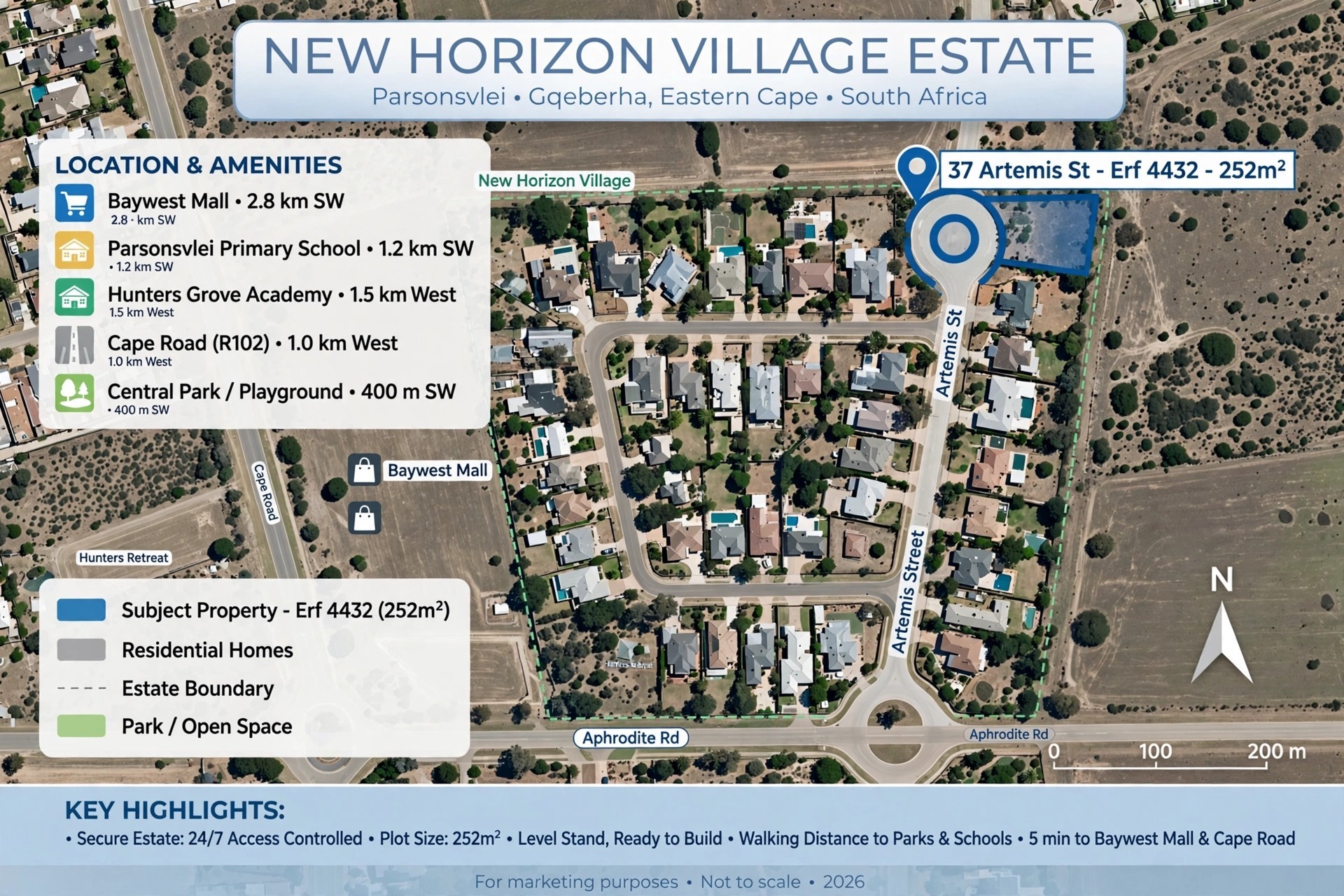 Vacant Land for sale in Parsonsvlei, Port Elizabeth, 252 m²