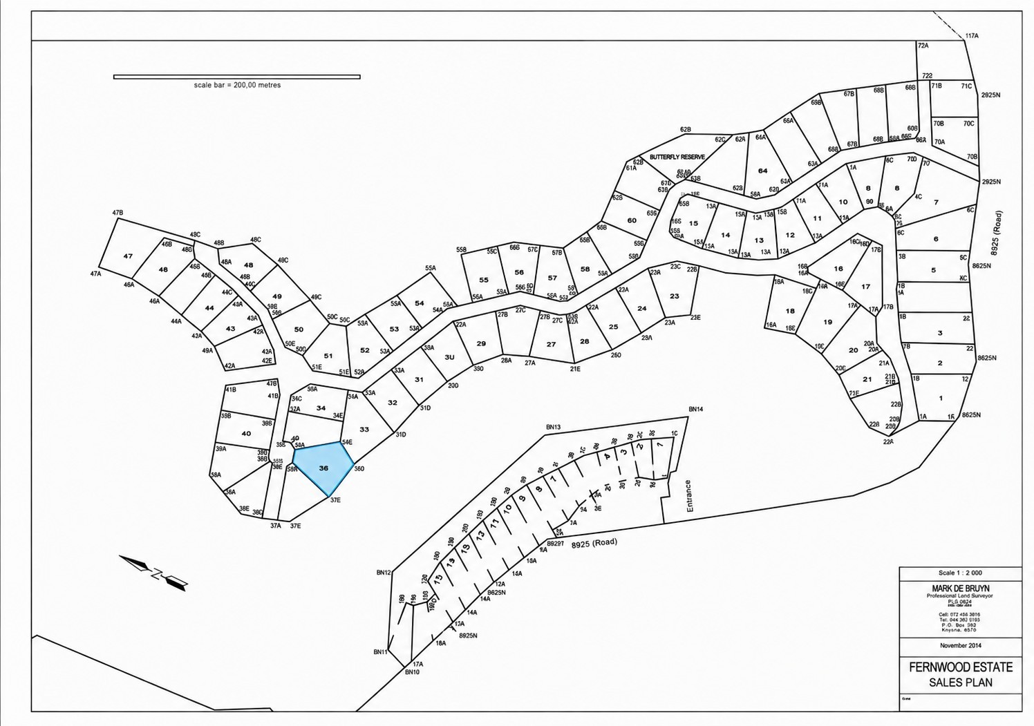 Vacant Land for sale in Fernwood Estate, Knysna, 1257 m²