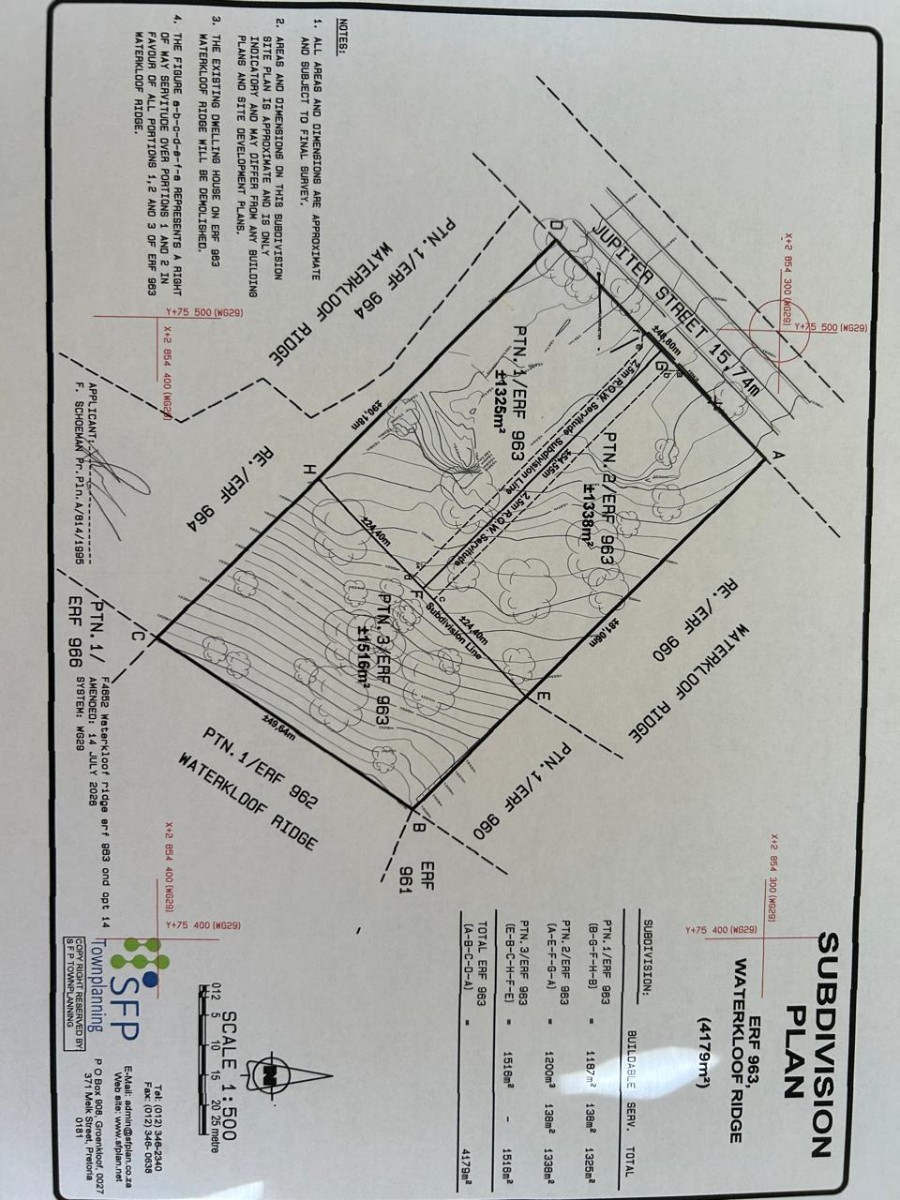 Vacant Land for sale in Waterkloof Ridge, Pretoria, 4179 m²