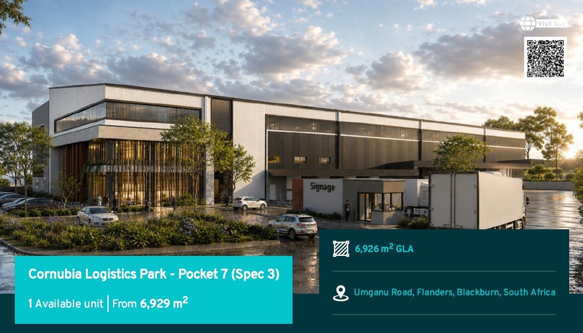 Warehouse for rent in Cornubia, KwaZulu Natal, 6929 m²