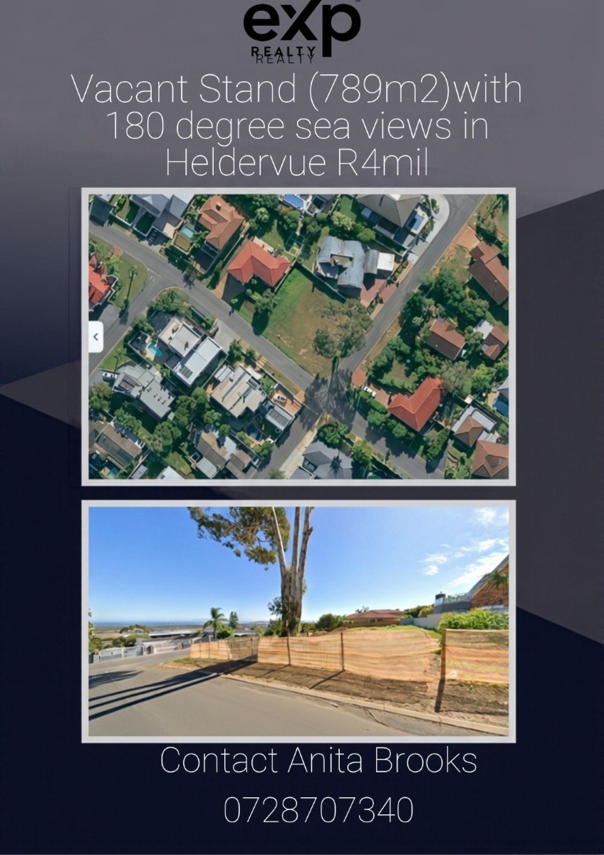 Vacant Land for sale in Heldervue, Somerset West, 789 m²