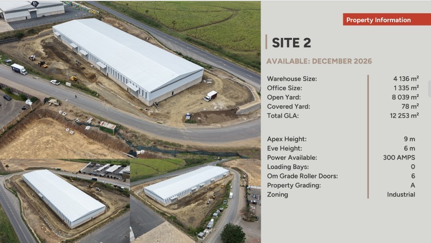 Warehouse for rent in Shakaskraal, Ballito, KwaZulu Natal, 4000 m²