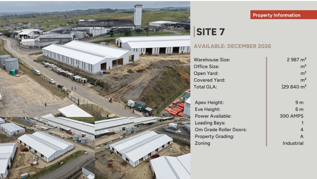 Warehouse for rent in Shakaskraal, Ballito, KwaZulu Natal, 2900 m²