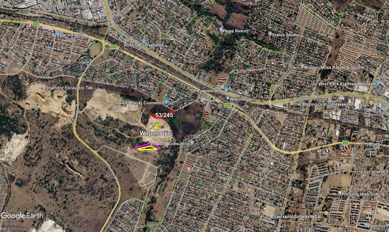Vacant Land for sale in Witpoortjie, Roodepoort, 127197 m²