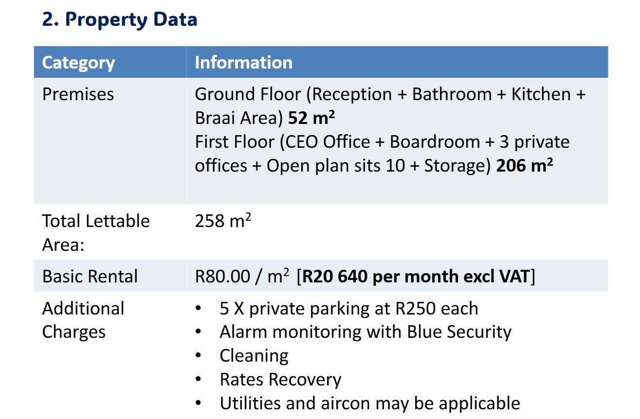 Office for rent in Westmead, Pinetown, KwaZulu Natal, 258 m²